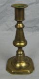 Pair Of Early Push - Up Brass Candlesticks/holders Metalware photo 2
