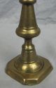 Pair Of Early Push - Up Brass Candlesticks/holders Metalware photo 5