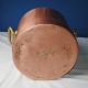 Antique Huge Heavy Belgian Copper / Brass Pot Diameter 13 1/2 Thickness 3,  5 Mm Metalware photo 7