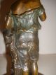 Antique Listed Franz Iffland German 19/20thc Boy Bronze Sculpture Metalware photo 10
