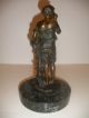 Antique Listed Franz Iffland German 19/20thc Boy Bronze Sculpture Metalware photo 8