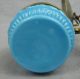 Antique Blue Milk Glass Base Miniature Lamp With Reflector Lamps photo 8