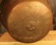 Circa 1840 ' S Antique Cast Copper Pot With Ornate Twist Wrought Iron Handle Metalware photo 1