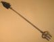Ornate Brass Toasting Fork With Ship Handle Metalware photo 2