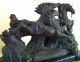 Antique Heavy Three Horse Sculpture,  Mint Metalware photo 6
