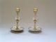 French Bronze Dore Champleve Enamel Candlesticks,  French Morocan Influence Metalware photo 1