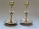French Bronze Dore Champleve Enamel Candlesticks,  French Morocan Influence Metalware photo 2