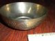 Vintage Heavy Solid Brass Ornately Carved Ceremonial Bowl Metalware photo 1