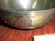 Vintage Heavy Solid Brass Ornately Carved Ceremonial Bowl Metalware photo 5