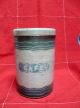 Antique French Tin Shabby Coffee Box Canister : Cafe In Blue Metalware photo 2