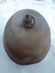 1800s Antique Hot Water Bottle Sled Warmer Copper Brass All Stopper Cap Metalware photo 9