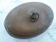 1800s Antique Hot Water Bottle Sled Warmer Copper Brass All Stopper Cap Metalware photo 10