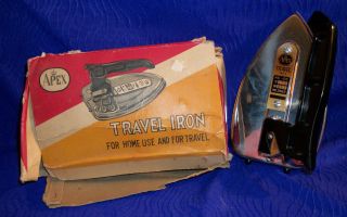 Vintage Travel Iron By Apex photo