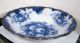 Large Flow Blue Serving Bowl - Dahlia - Upper Hanley Pottery Bowls photo 7