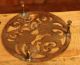 Antique Victorian Handmade Trivet Pair Of Birds In Tree Metalware photo 1