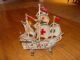 Vintage Sailing Ship Galleon Boat Figural Cast Iron Doorstop Metalware photo 1