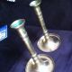 Antique Brass Candlesticks,  Large 10.  25 