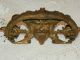 Antique Brass Rare Gothic Architectural Cabinet Hardware Drawer Pull Collectible Metalware photo 2