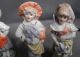 6 Germany Porcelain Antique Figurines Miniatures 1890s Boys Girls Fairing Figurines photo 1