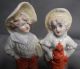 6 Germany Porcelain Antique Figurines Miniatures 1890s Boys Girls Fairing Figurines photo 2