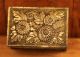 Antique Ornate Metal Box With Floral Design Metalware photo 1