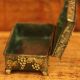 Antique Ornate Metal Box With Floral Design Metalware photo 5