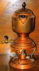 Antique Magnificent Manning Bowman & Co.  Handworked Copper,  Brass & Wood Samovar Metalware photo 3