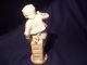 Antique 19thc Porcelain Figurine Of Boy With Flute Figurines photo 4