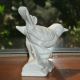 Vintage White Bisque Porcelain Bird Figurine Adorable Mint Feathers Tsc Mark Euc Figurines photo 1