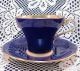 Aynsley – Blue Cup & Saucer,  Large Gold Trimmed & White Inside,  29 From England Cups & Saucers photo 1