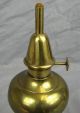 18th - 19th Century Heavy Brass Whale Oil Lamp Marked - Gardon? Metalware photo 2