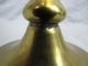 18th - 19th Century Heavy Brass Whale Oil Lamp Marked - Gardon? Metalware photo 6