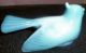Antique Westmoreland Collectible Blue Opaque Glass Bird Figurine Wildlife Figurines photo 2