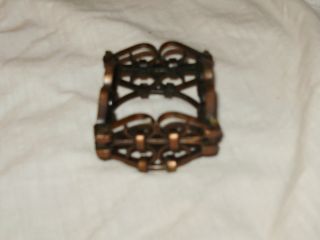 Antique Copper Candle Holder Or Napkin Ring Unique photo