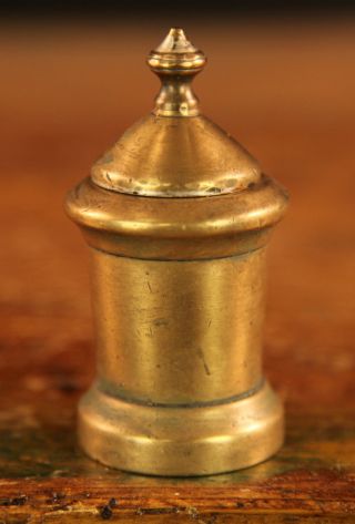 18th Century Brass Salt Box photo