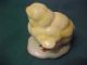Antique 1930s Goldscheider Porcelain Chick Chicken Figurine Bird Art Deco Figurines photo 1