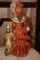 Wonderful Antique Porcelain Figurine Lady With Flowers. Figurines photo 3