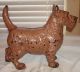 Antique Hubley Cast Iron Scottish Terrier Dog Doorstop Metalware photo 1