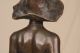 Signed Antique Bronze Figure Bust Statue Sculpture Of Boy,  Marble Base Metalware photo 6