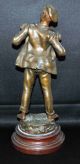 Is An Antique 19th Century French Metal Sculpture Of The Character Gavr Metalware photo 4