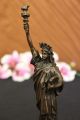 Bronze Sculpture Hot Cast New York Ny Souvenir Gift Statue Of Liberty Decor Deco Metalware photo 9