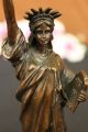 Bronze Sculpture Hot Cast New York Ny Souvenir Gift Statue Of Liberty Decor Deco Metalware photo 1