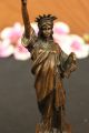 Bronze Sculpture Hot Cast New York Ny Souvenir Gift Statue Of Liberty Decor Deco Metalware photo 2