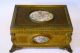 Antique Dore Bronze French Box Hand Painted Paintings On The Four Sides,  Signed. Other photo 9