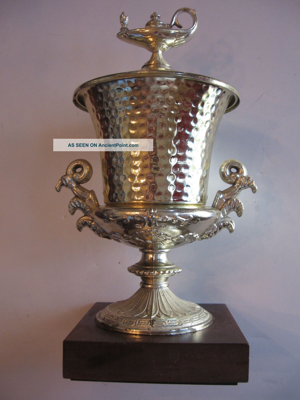 Old Trophy (silverplated) ? & Heavy 14 