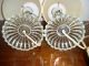 Pair Of Antique Clear Glass Stacking Flowers Boudoir Table Lamps & Shades Lamps photo 9