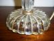 Pair Of Antique Clear Glass Stacking Flowers Boudoir Table Lamps & Shades Lamps photo 1