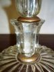Pair Of Antique Clear Glass Stacking Flowers Boudoir Table Lamps & Shades Lamps photo 2