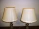 Pair Of Antique Clear Glass Stacking Flowers Boudoir Table Lamps & Shades Lamps photo 6