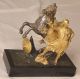 Fine Antique French Empire Gilt Bronze Equestrian Sculpture Statue Zouave C.  1860 Metalware photo 6